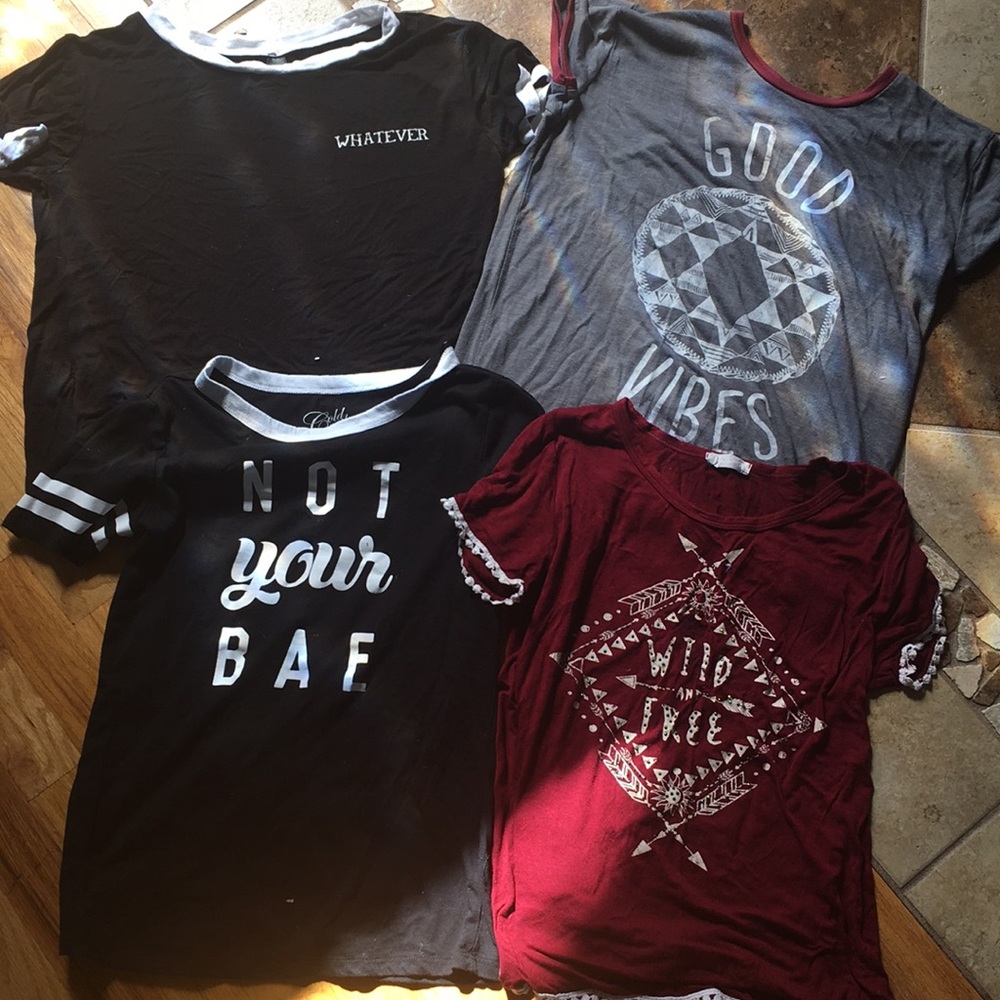 4 shirts
